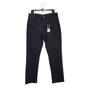 Outland Denim Men's Archetype Original Straight Oil Black Denim Jeans Sz 36